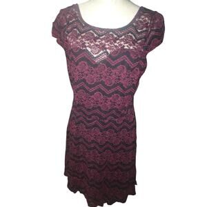Joe Boxer Dress Purple Lace Size Large